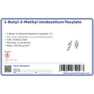 1-Butyl-3-Methyl-Imidazolium-Tosylate, CAS 410522-18-8 — etykieta produktu chemicznego