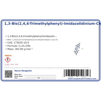 1,3-Bis(2,4,6-Trimethylphenyl)-Imidazolidinium-Chloride, CAS 173035-10-4 — etykieta produktu chemicznego