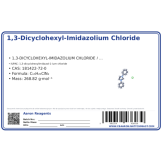 1,3-Dicyclohexyl-Imidazolium Chloride, CAS 181422-72-0 — etykieta produktu chemicznego