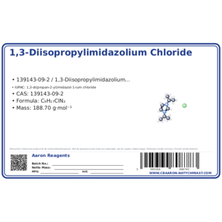 1,3-Diisopropylimidazolium chloride, CAS 139143-09-2 — etykieta produktu chemicznego