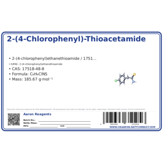 2-(4-Chlorophenyl)-Thioacetamide, CAS 17518-48-8 — etykieta produktu chemicznego