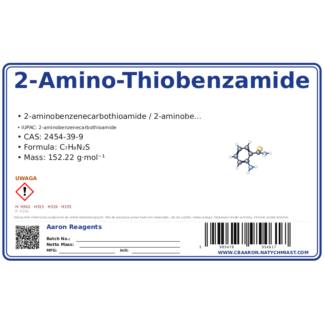 2-Amino-Thiobenzamide, CAS 2454-39-9 — etykieta produktu chemicznego