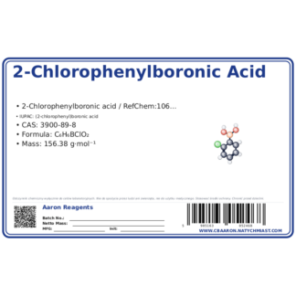 2-Chlorophenylboronic acid, CAS 3900-89-8 — etykieta produktu chemicznego