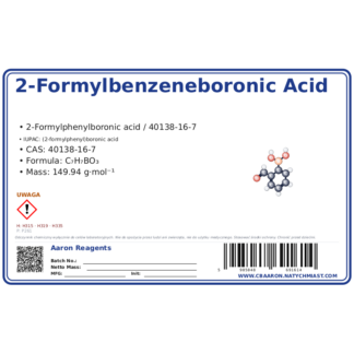 2-Formylbenzeneboronic acid, CAS 40138-16-7 — etykieta produktu chemicznego