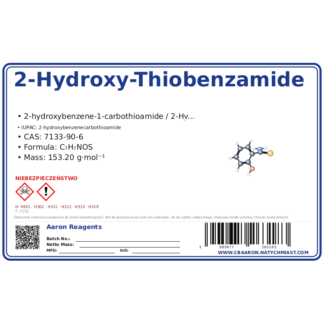 2-Hydroxy-Thiobenzamide, CAS 7133-90-6 — etykieta produktu chemicznego