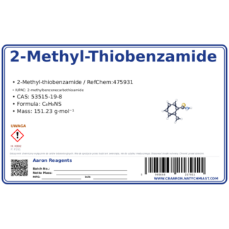2-Methyl-Thiobenzamide, CAS 53515-19-8 — etykieta produktu chemicznego