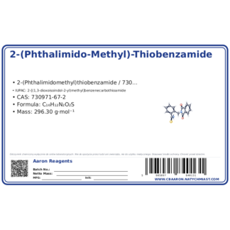2-(Phthalimido-Methyl)-Thiobenzamide, CAS 730971-67-2 — etykieta produktu chemicznego