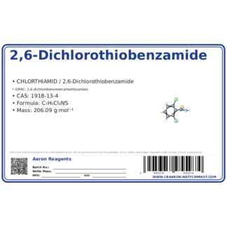 2,6-Dichlorothiobenzamide, CAS 1918-13-4 — etykieta produktu chemicznego