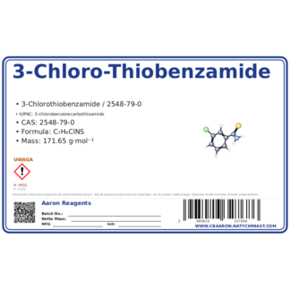 3-Chloro-Thiobenzamide, CAS 2548-79-0 — etykieta produktu chemicznego