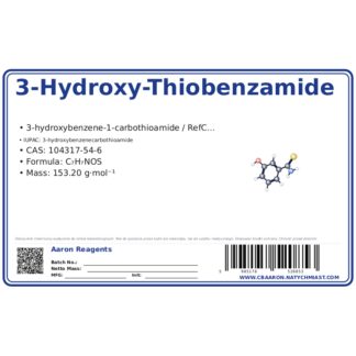 3-Hydroxy-Thiobenzamide, CAS 104317-54-6 — etykieta produktu chemicznego