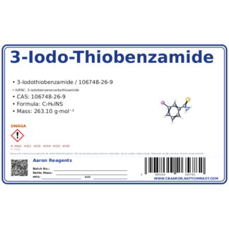 3-Iodo-Thiobenzamide, CAS 106748-26-9 — etykieta produktu chemicznego
