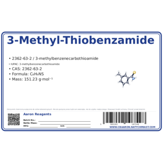 3-Methyl-Thiobenzamide, CAS 2362-63-2 — etykieta produktu chemicznego