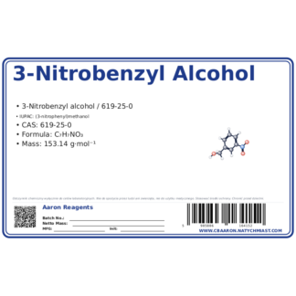 3-Nitrobenzyl alcohol, CAS 619-25-0 — etykieta produktu chemicznego