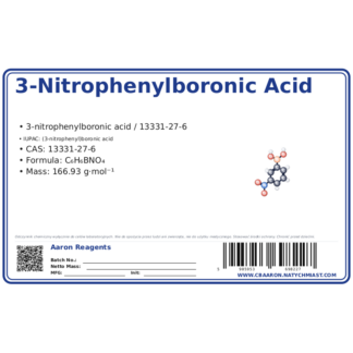 3-Nitrophenylboronic acid, CAS 13331-27-6 — etykieta produktu chemicznego