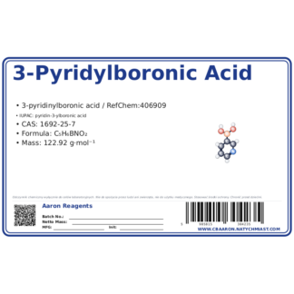 3-Pyridylboronic acid, CAS 1692-25-7 — etykieta produktu chemicznego