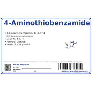 4-Aminothiobenzamide, CAS 4714-67-4 — etykieta produktu chemicznego