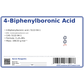 4-Biphenylboronic acid, CAS 5122-94-1 — etykieta produktu chemicznego