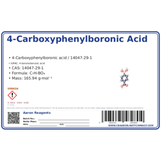 4-Carboxyphenylboronic acid, CAS 14047-29-1 — etykieta produktu chemicznego