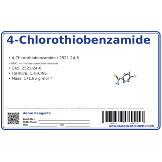4-Chlorothiobenzamide, CAS 2521-24-6 — etykieta produktu chemicznego