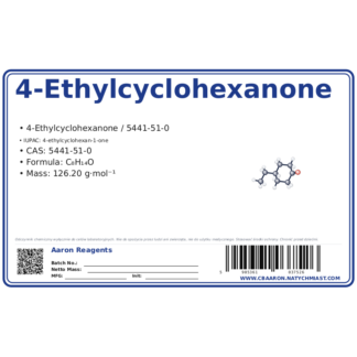 4-Ethylcyclohexanone, CAS 5441-51-0 — etykieta produktu chemicznego