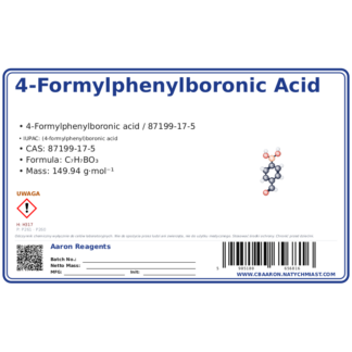 4-Formylphenylboronic acid, CAS 87199-17-5 — etykieta produktu chemicznego