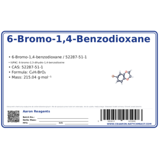 6-Bromo-1,4-Benzodioxane, CAS 52287-51-1 — etykieta produktu chemicznego