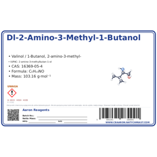Dl-2-Amino-3-Methyl-1-Butanol, CAS 16369-05-4 — etykieta produktu chemicznego