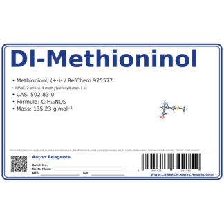 Dl-Methioninol, CAS 502-83-0 — etykieta produktu chemicznego