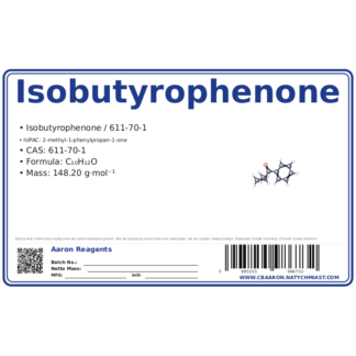 Isobutyrophenone, CAS 611-70-1 — etykieta produktu chemicznego