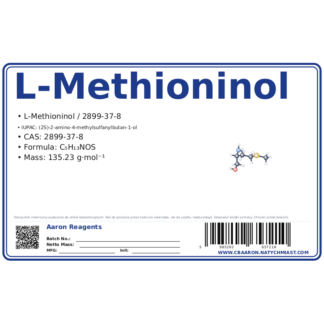 L-Methioninol, CAS 2899-37-8 — etykieta produktu chemicznego