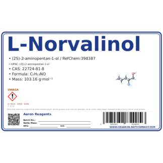 L-Norvalinol, CAS 22724-81-8 — etykieta produktu chemicznego