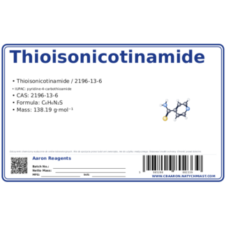 Thioisonicotinamide, CAS 2196-13-6 — etykieta produktu chemicznego