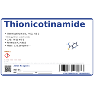 Thionicotinamide, CAS 4621-66-3 — etykieta produktu chemicznego