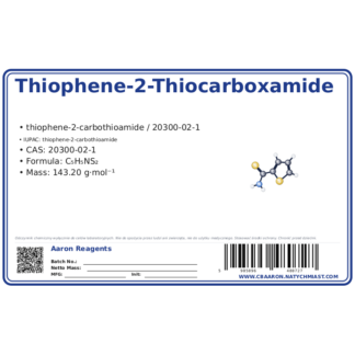 Thiophene-2-Thiocarboxamide, CAS 20300-02-1 — etykieta produktu chemicznego