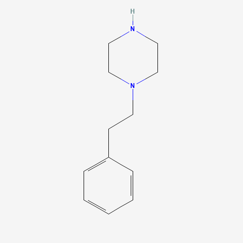 Szkielet 2D 1-(2-Phenylethyl)piperazine, CAS 5321-49-3, wzór C12H18N2