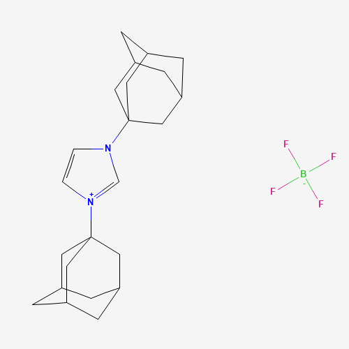 Szkielet 2D 1,3-Bis(1-adamantyl)imidazolium tetrafluoroborate, CAS 286014-42-4, wzór C23H33BF4N2