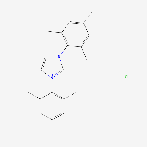 Szkielet 2D 1,3-Bis(2,4,6-trimethylphenyl)imidazolium chloride, CAS 141556-45-8, wzór C21H25ClN2