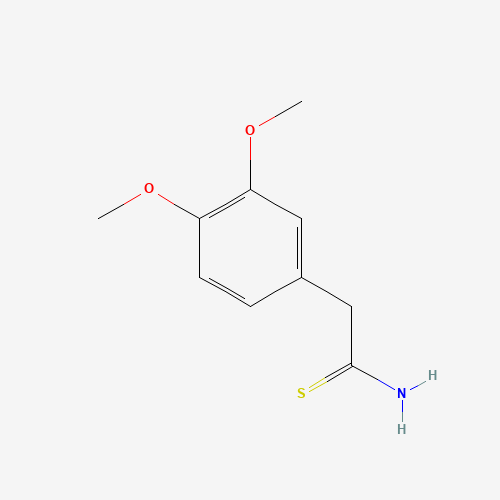 Szkielet 2D 3,4-Dimethoxyphenyl-Thioacetamide, CAS 145736-65-8, wzór C10H13NO2S