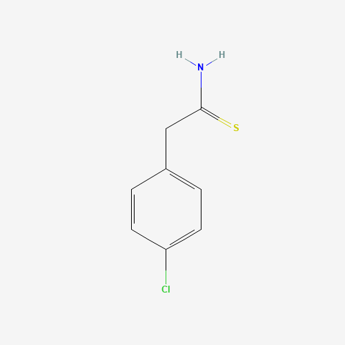 Szkielet 2D 2-(4-Chlorophenyl)-Thioacetamide, CAS 17518-48-8, wzór C8H8ClNS