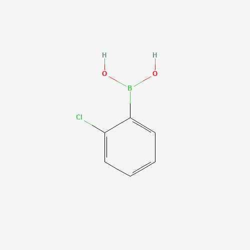 Szkielet 2D 2-Chlorophenylboronic acid, CAS 3900-89-8, wzór C6H6BClO2