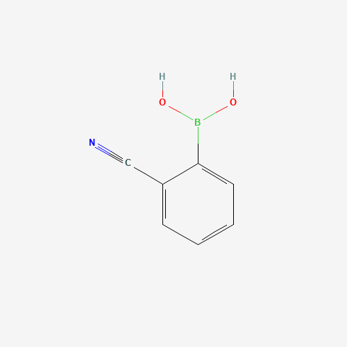 Szkielet 2D 2-Cyanophenylboronic acid, CAS 138642-62-3, wzór C7H6BNO2