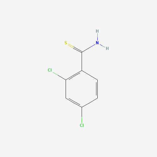 Szkielet 2D 2,4-Dichloro-Thiobenzamide, CAS 2775-38-4, wzór C7H5Cl2NS