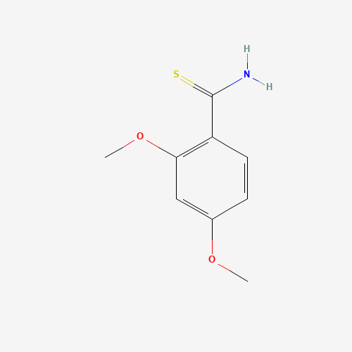 Szkielet 2D 2,4-Dimethoxy-Thiobenzamide, CAS 23822-07-3, wzór C9H11NO2S