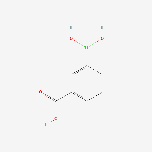 Szkielet 2D 3-Carboxyphenylboronic acid, CAS 25487-66-5, wzór C7H7BO4