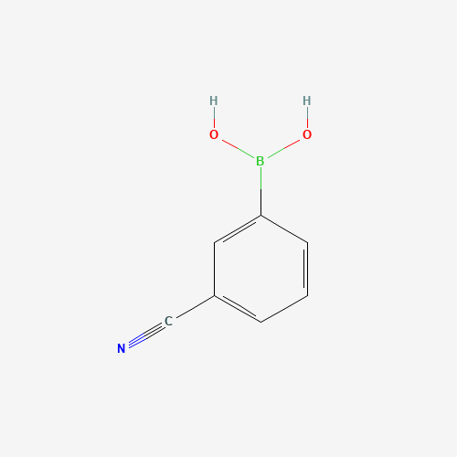 Szkielet 2D 3-Cyanophenylboronic acid, CAS 150255-96-2, wzór C7H6BNO2