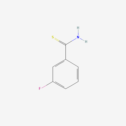 Szkielet 2D 3-Fluorothiobenzamide, CAS 72505-20-5, wzór C7H6FNS