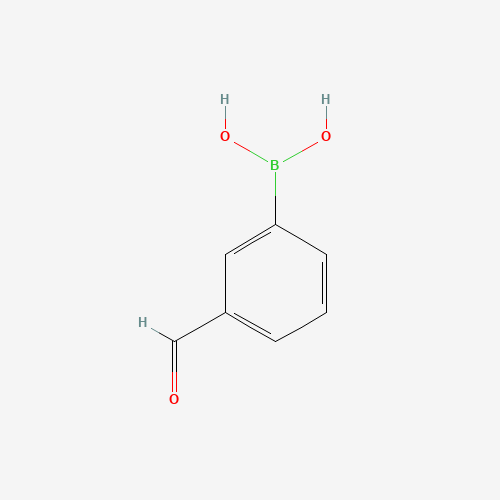 Szkielet 2D 3-Formylphenylboronic acid, CAS 87199-16-4, wzór C7H7BO3