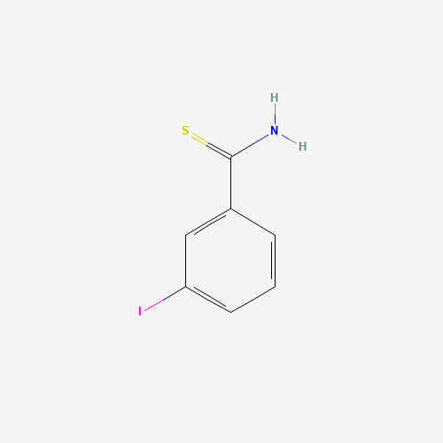 Szkielet 2D 3-Iodo-Thiobenzamide, CAS 106748-26-9, wzór C7H6INS