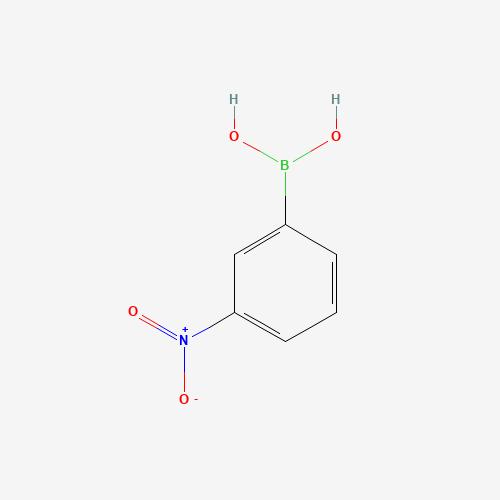 Szkielet 2D 3-Nitrophenylboronic acid, CAS 13331-27-6, wzór C6H6BNO4