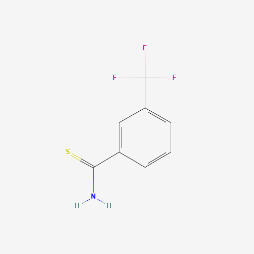 Szkielet 2D 3-Trifluoromethylthiobenzamide, CAS 53515-17-6, wzór C8H6F3NS